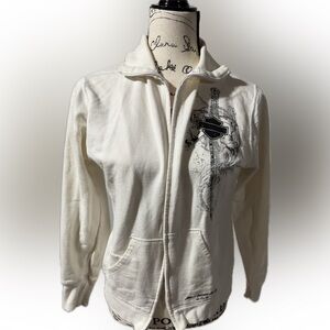 HARLEY DAVIDSON WHITE HOODIE M